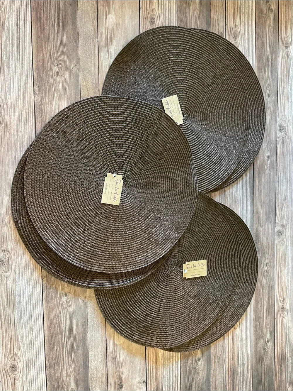 Sur La Table Woven Placemats ~ Expresso